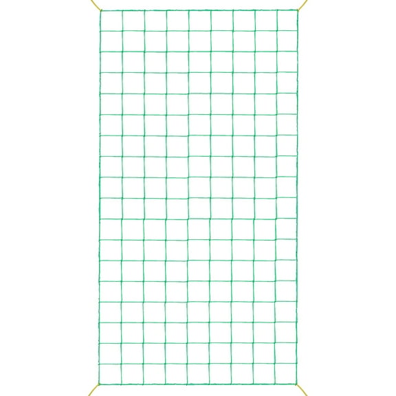 Green Nylon Climbing Plant Trellis Netting, 27-Strand Reinforced Garden Vine Support Grid, 0.9x1.8m for Vegetables, Flowers, and Outdoor Gardening