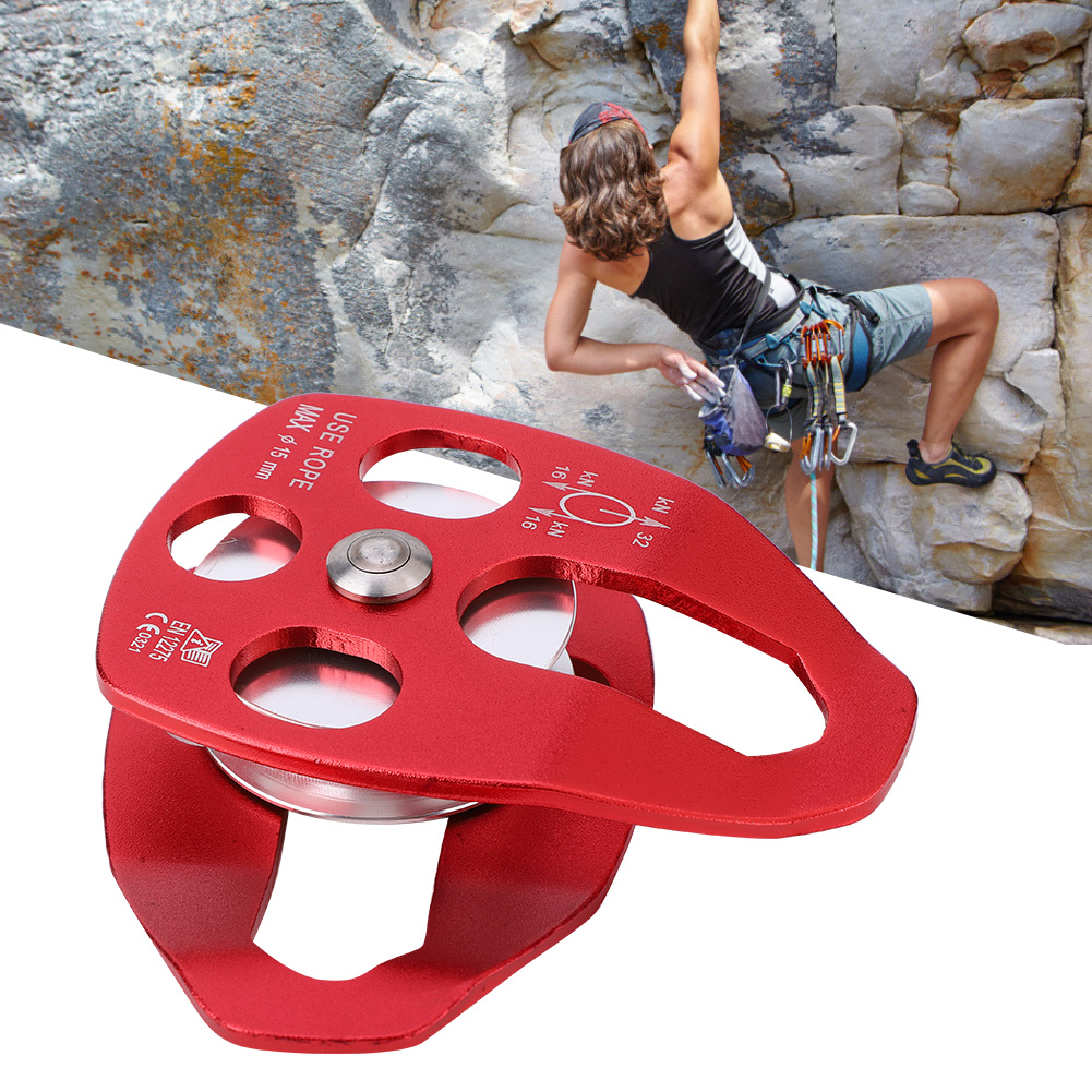 Climbing Pulley Outdoor Portable Aviation Aluminum Side Plate Climbing