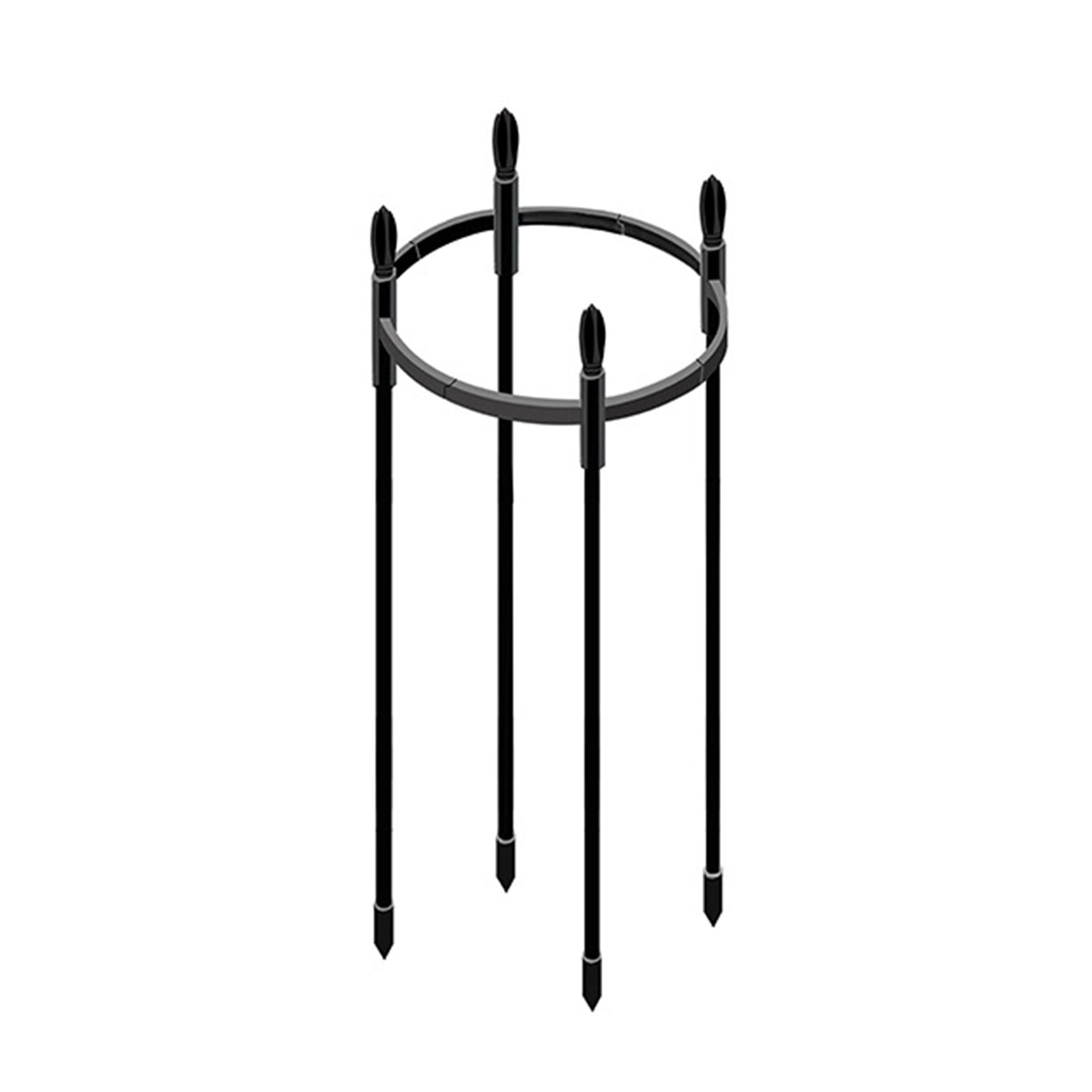 Climbing Rack Round Plant Support Ring Creative Vine Frame Rose Black ...