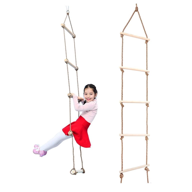 Kids Treehouse Tree Climber Steps Climbing Rope Ladder for