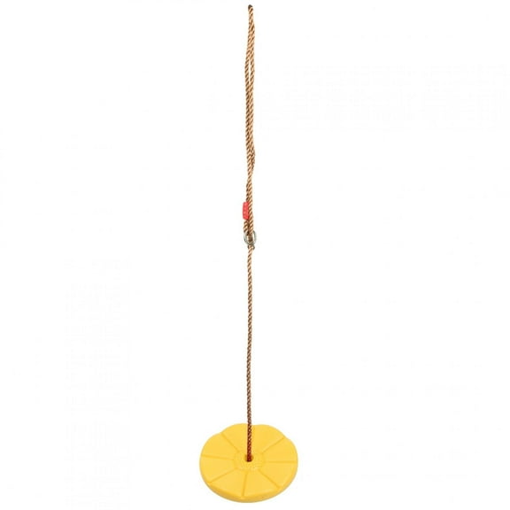 Climbing Rope Tree Swing Indoor Outdoor Disc Hanging Seat Playing Equipment Children ToysYellow