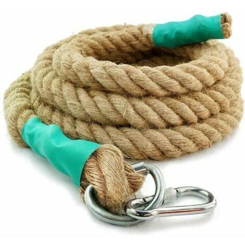 Muscle Ropes Climbing Rope with Carabiner, Power Training Battle Rope - Rope for ...