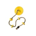 thumbnail image 1 of Climbing Rope with Discs – 74.8in Length 100kg Capacity PE Plastic Swings for Balance and Strength Training(Yellow), 1 of 6
