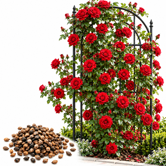 Climbing Rose Vine Seeds - 30+ Seeds for Planting