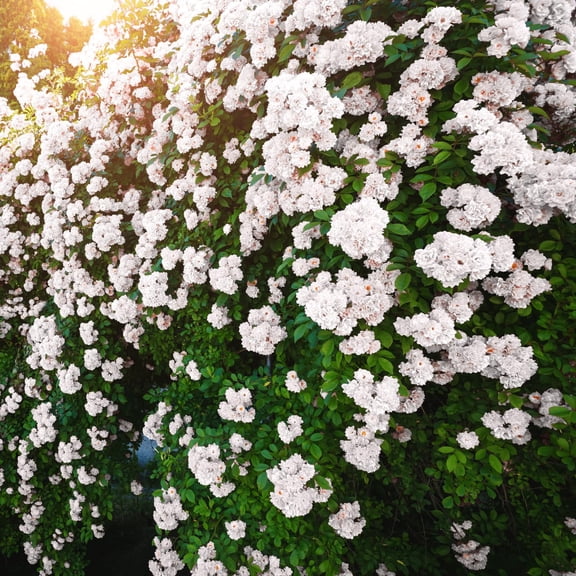 Climbing Roses Live Plants, Fragrant Climber Rose for Garden, 4 to 10 Inches Tall, Hybrid Tea Roses Bushes, Establish Root, Cut Back (White)