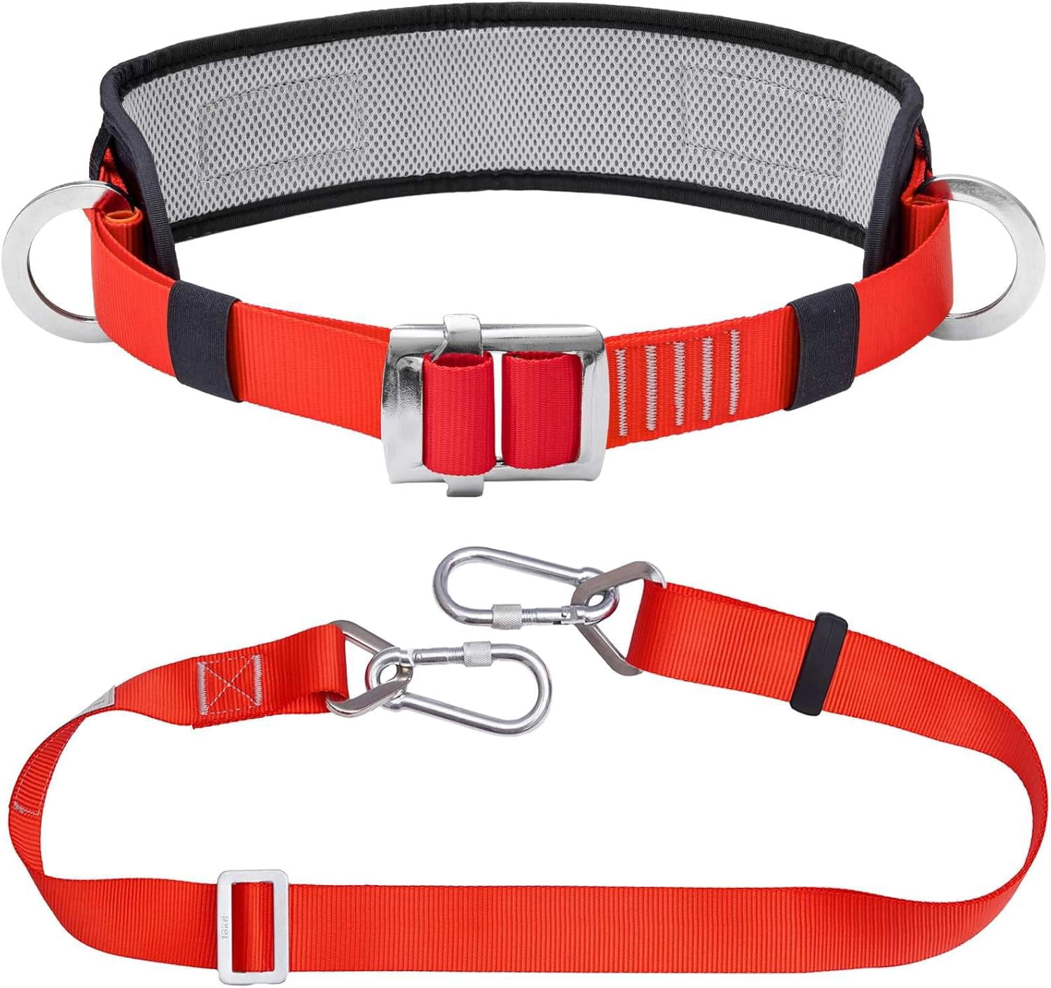 Fall Protection Padding Climbing Safety Belt with Padded Waist Pad, Fall Arrest Kit with ...