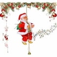 thumbnail image 1 of Climbing Santa On Chain With Music,Electric Santa Claus Climbing Rope,Battery Operated Climbing Santas Claus, Climbs Up And Down,Home Decoration For Party,Gift(No Battery), 1 of 8