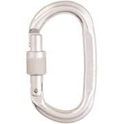 Climbing Technology Cypher Oval Polished Screw Gate Carabiner - CE Certified