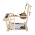 thumbnail image 1 of Climbing Toy for Birds Pet Climbing Decoration Swing Training Perch Parrots Cage Toy Gym Chew Toy Playstand, 1 of 13