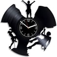 thumbnail image 1 of Climbing Vinyl Record Wall Clock Climbing Vinyl Clock Gift for Men Climb Wall Clock Modern Sport Home Decor Climbing Gift Climb Clock Climbing Wall Art 12 inch Wall Clock, 1 of 9