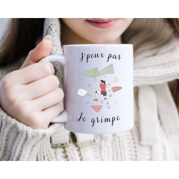 Climbing gift, Climbing mug gift, Woman climber mug, Climbing gift