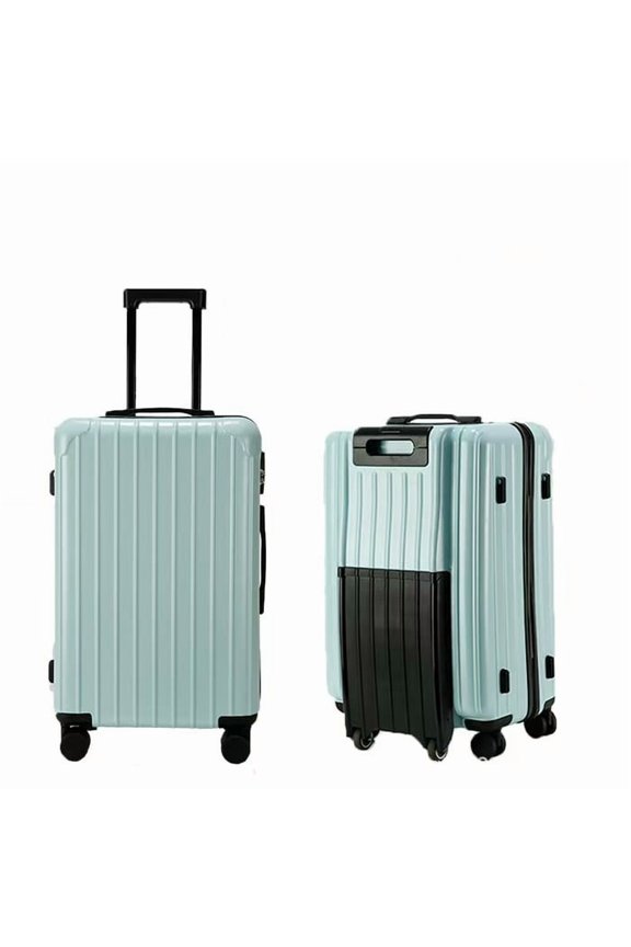 Climbing stairs luggage, mint green, 26"