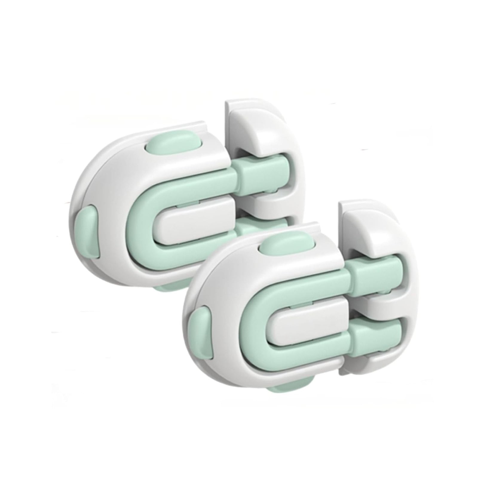 ClinWen [2 Packs] Child Proof Fridge Lock With Adhesive Child Locks For