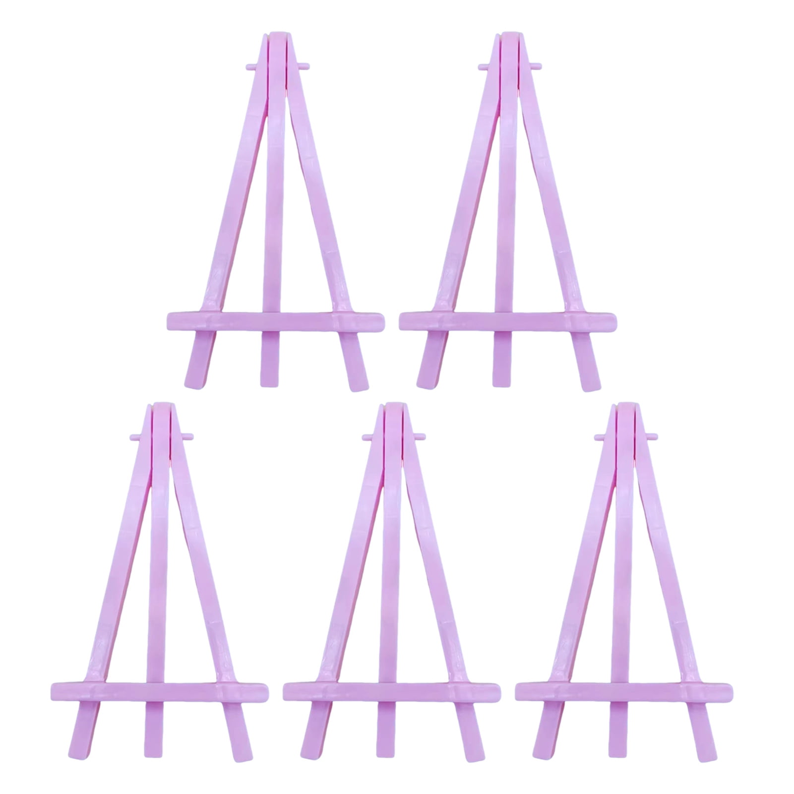 Clinaoy 5Pcs Triangle Easel Mini Stand Kids Art Display Small Drawing ...