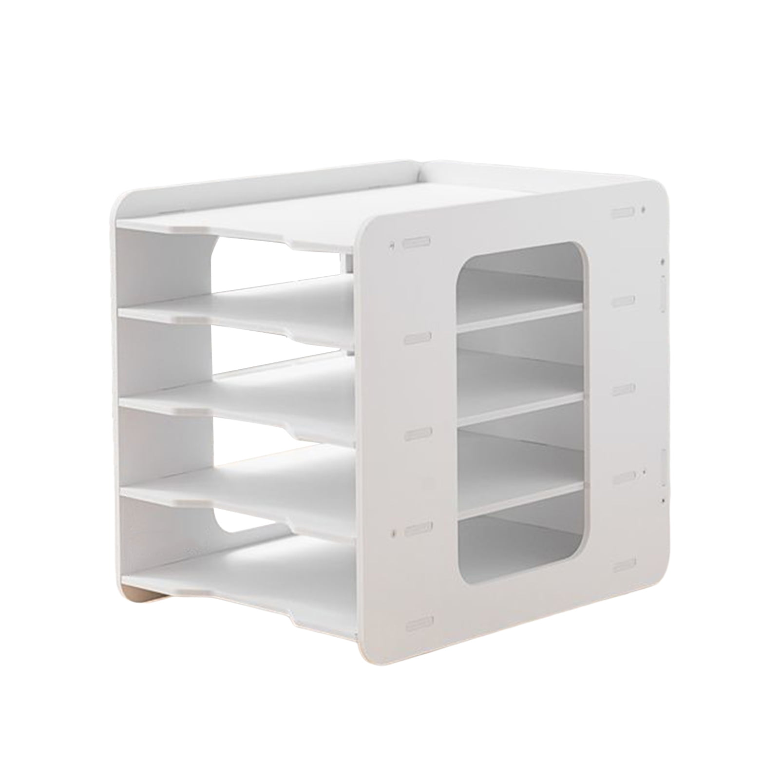 Clinaoy File Storage Rack Desktop Organizer Large Capacity Multi-Layer ...