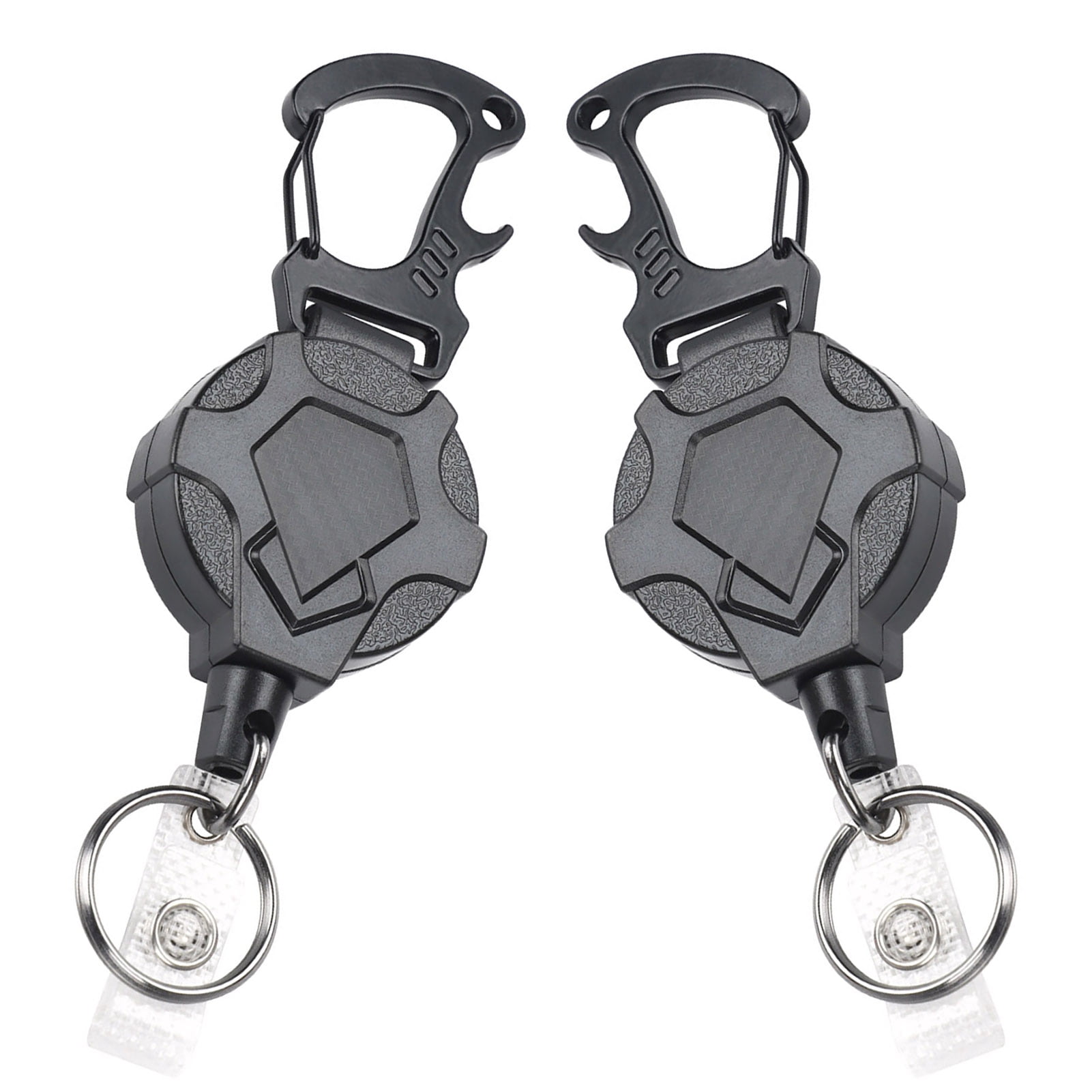 Clinaoy Heavy Duty Retractable Keychain with Magnetic Closure Tactical ...