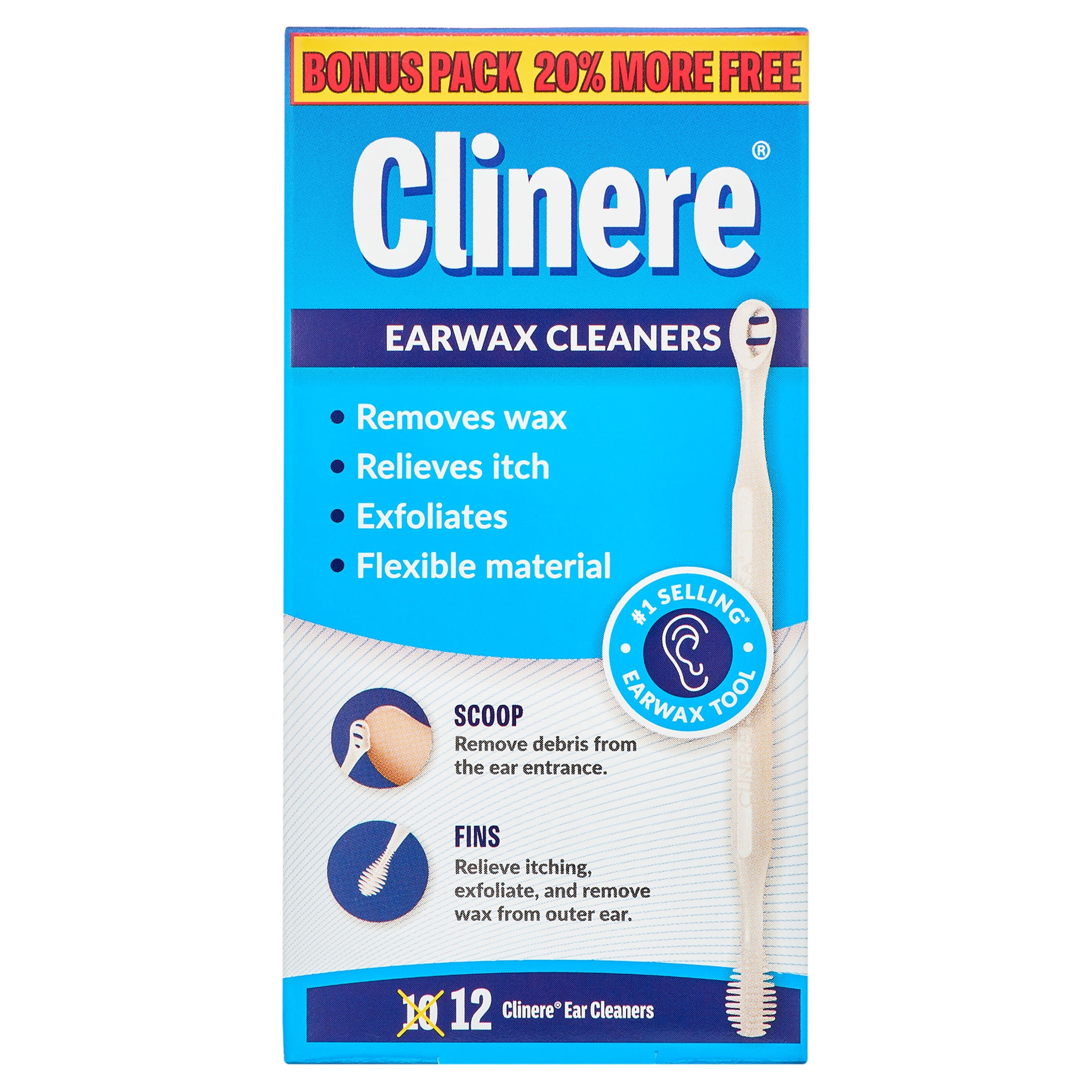 Clinere Ear Cleaners for Earwax Removal, 10 Ct