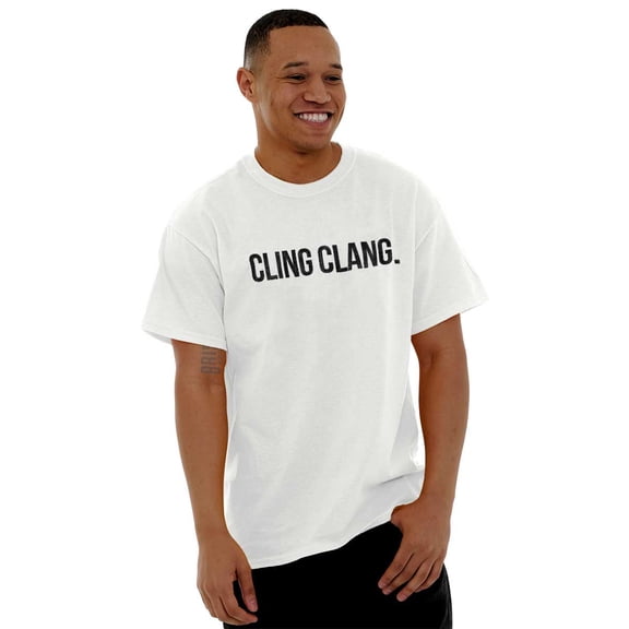 Cling Clang Comedy TV Show Jokers Men's Graphic T Shirt Tees Brisco Brands L