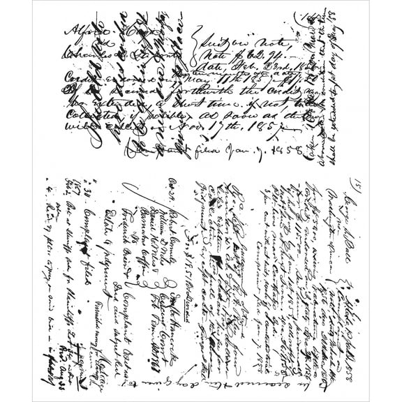 Cling Rbbr Stamp Set-Ledger Sc