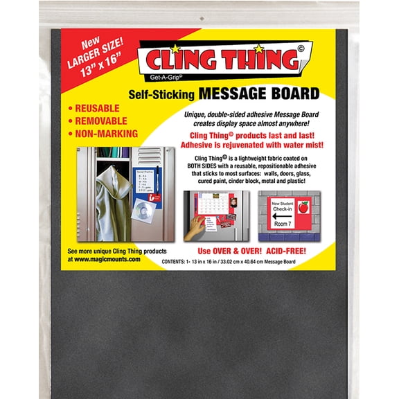 Cling Thing Message Board (Charcoal) 9"x12"