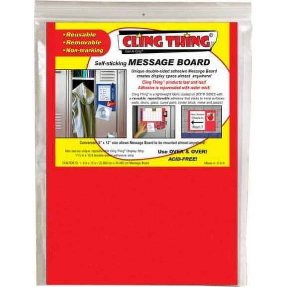 Cling Thing Message Board (Red) 9"x12