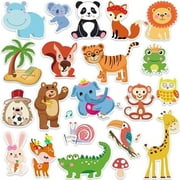 Stickers for Kids Window Gel Clings Decals Thick Gel Clings (Jungle animals)