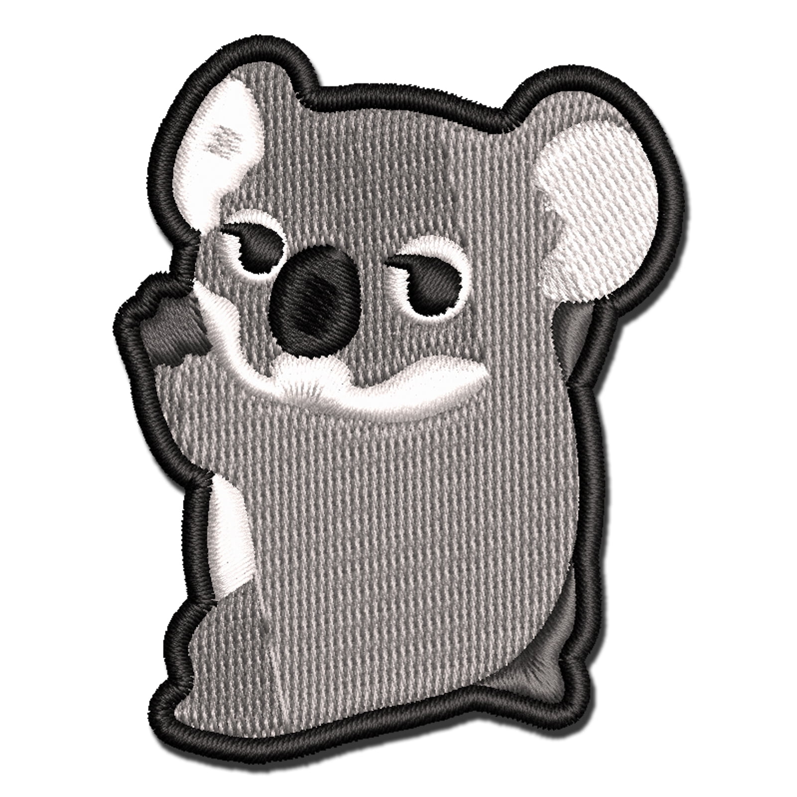 Clingy Koala Baby Applique Multi-Color Embroidered Hook & Loop Patch - 3.5 Inch Large