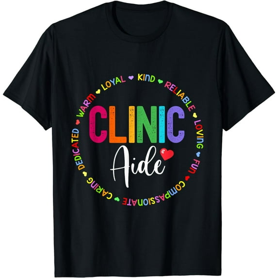 Clinic Aide For School Nurse Appreciation Week Back School T-Shirt