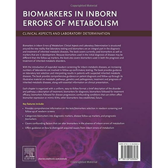 Pre-Owned Clinical Aspects and Laboratory Determination: Biomarkers in Inborn Errors of Metabolism: Clinical Aspects and Laboratory Determination (Hardcover)