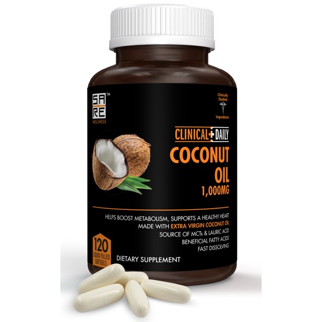 Clinical Daily Organic Coconut Oil MCT Supplement Extra Virgin Cold