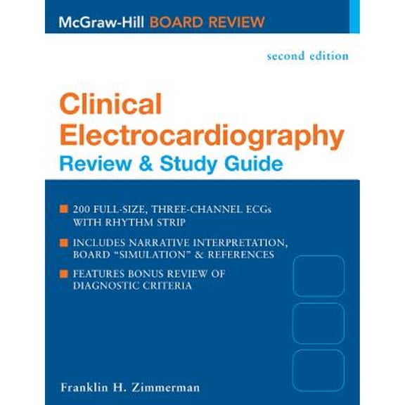 Pre-Owned Clinical Electrocardiography: Review & Study Guide, Second Edition: Review and Study Guide (CARDIOLGY) Paperback