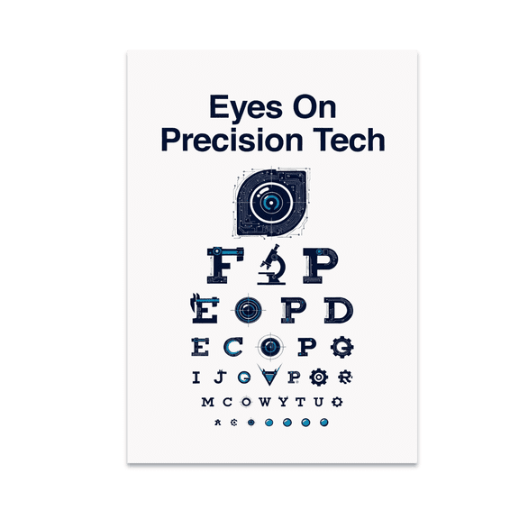 Clinical Eye Chart Decor - Ophthalmic Tech Enthusiast - 13x19 Poster Print