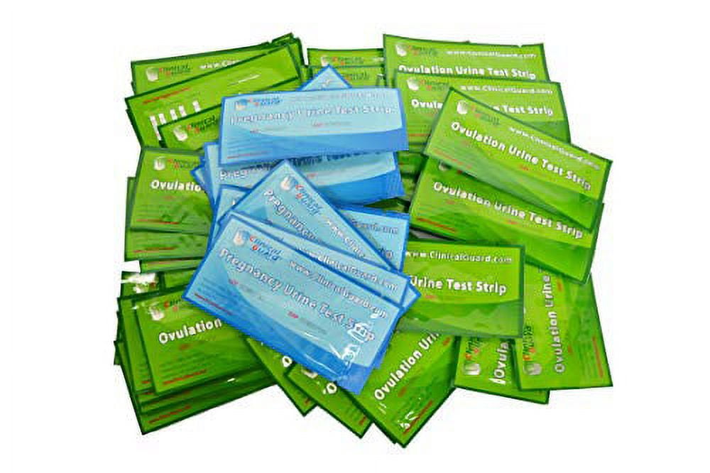 Clinical Guard 40 Ovulation .. Test Strips and 10 .. Early Pregnancy Test Strips .. Combo Rapid