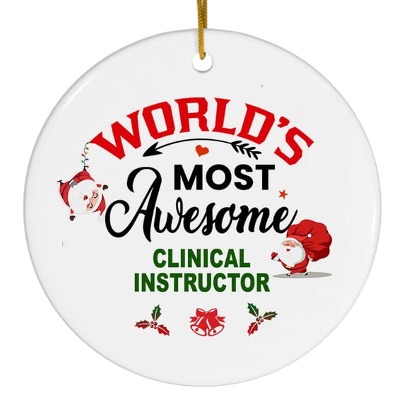 Clinical Instructor Ornaments 2025 Gifts for Men, Women -Clinical Instructor Christmas Tree Decoration Ornament for Mom, Dad