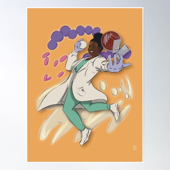 Clinical Micro Poster Wall Art, Modern Wall Decor, 12x18 UNFRAMED