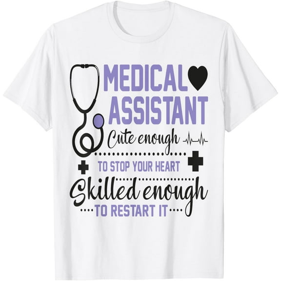 Clinical Registered Medical Assistant Graduation Crew Women T-ShirtMen and women, White T-shirt, size: Extra large