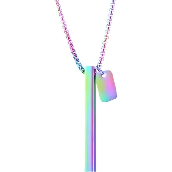 Clinically Proven Anxiety Relief Necklace | 4-7-8 Breathing Tool to Reduce Stress | Hypoallergenic Mindfulness Jewelry with Lifetime Chain