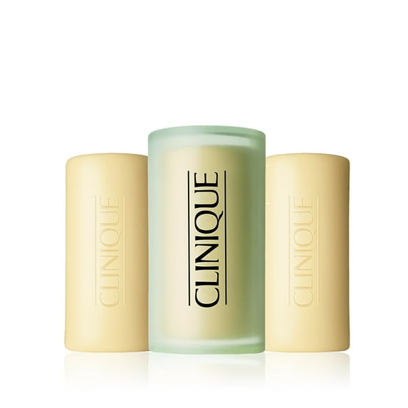Clinique 3 Little Soaps with Travel Dish, Mild 5.2 oz