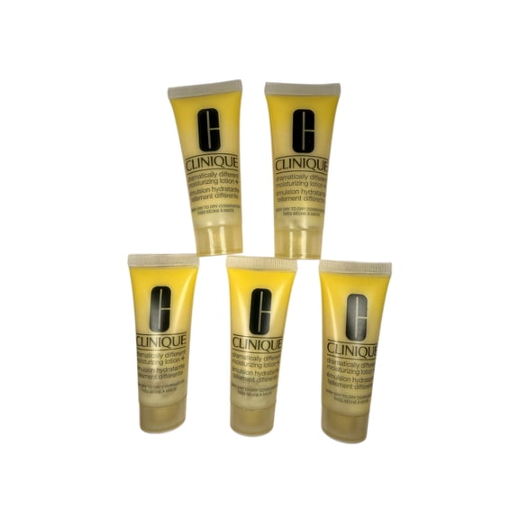 Clinique 3-Step Dramatically Different Moisturizing Lotion+ For Dry to Dry Combination Skin Types 15 ml Each 5 Pack