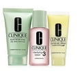 thumbnail image 1 of Clinique 3 Step Travel Size Set For Combination Oily To Oily Skin, Liquid Facial Soap Oily Skin, Clarifying Lotion Skin Type 3, Dramatically Different Moisturizing Gel, 1 of 1