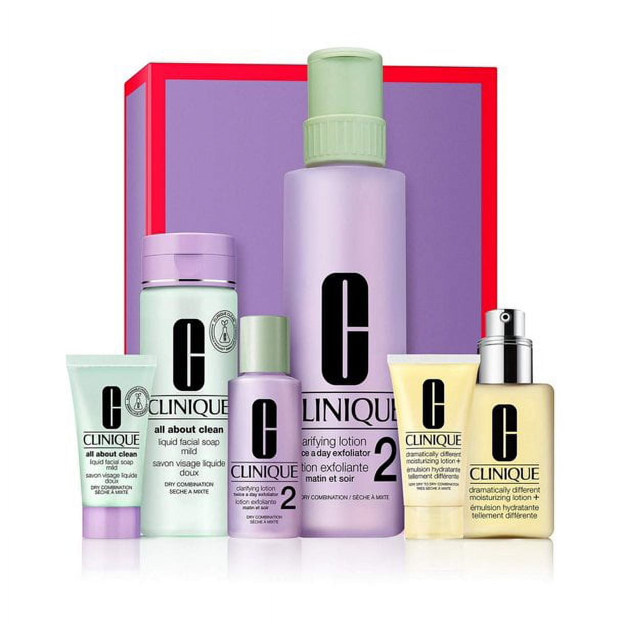 Free Shipping! Clinique 6Piece Skin Care Set Facial Soad+