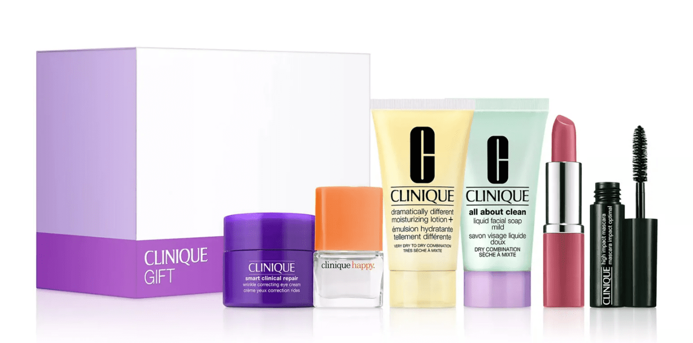 Clinique 6pcs Gift set with Smart Clinical Repair Wrinkle Correcting