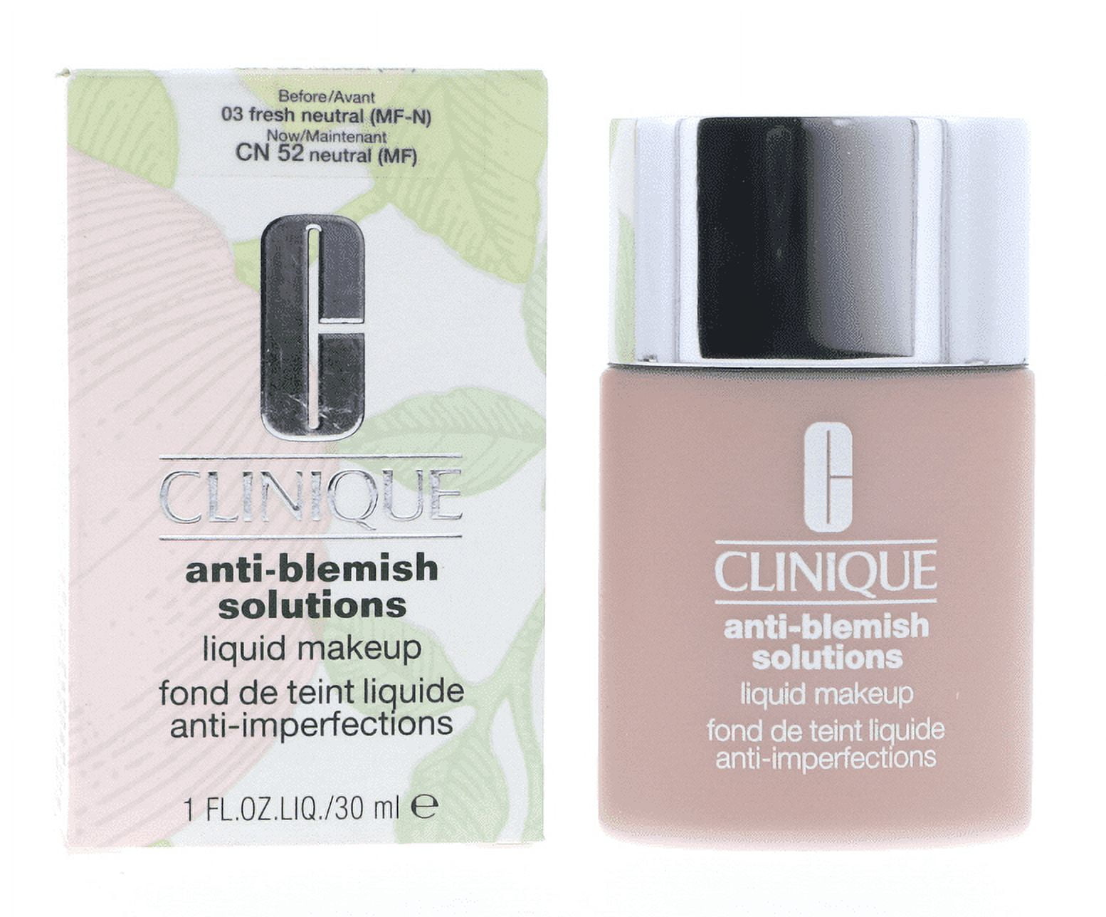 Clinique Acne Solutions Liquid Makeup Foundation [17] Fresh Deep ...