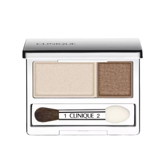 Clinique All About Shadow Duo - 04 Ivory Bisque/Bronze Satin - .07 oz / 2.2 g