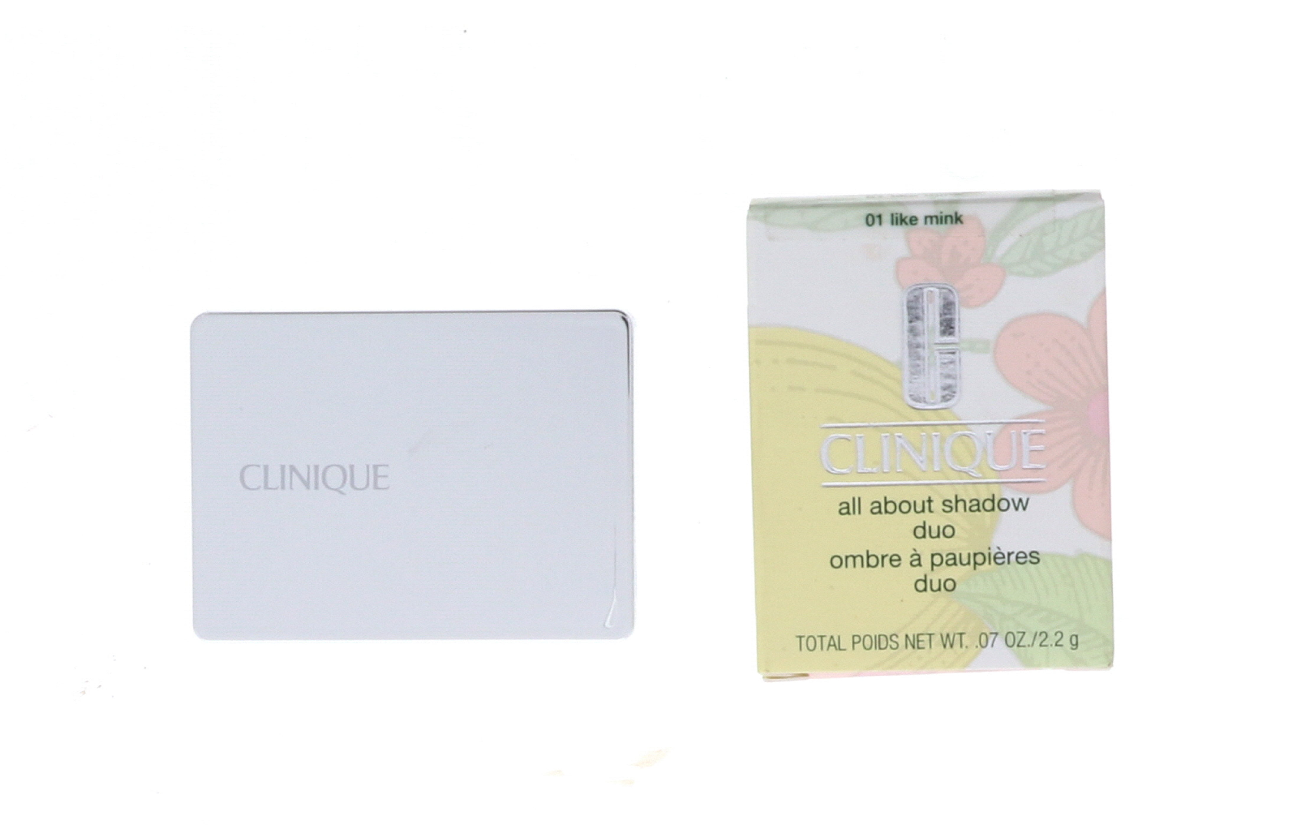 Clinique All About Shadow Duo Eye Shadow, No. 01 Like Mink, 0.07 oz