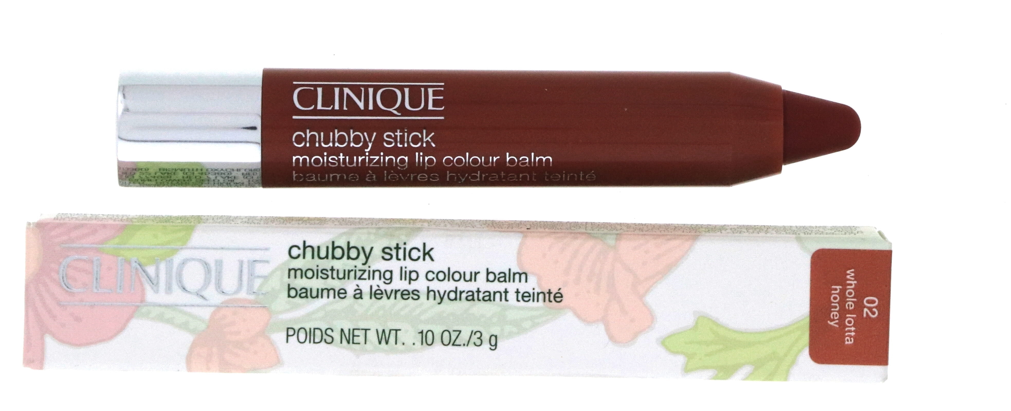 Clinique Chubby Stick Moisturizing Lip Color Balm, No. 02 Whole Lotta Honey, 0.1 Ounce