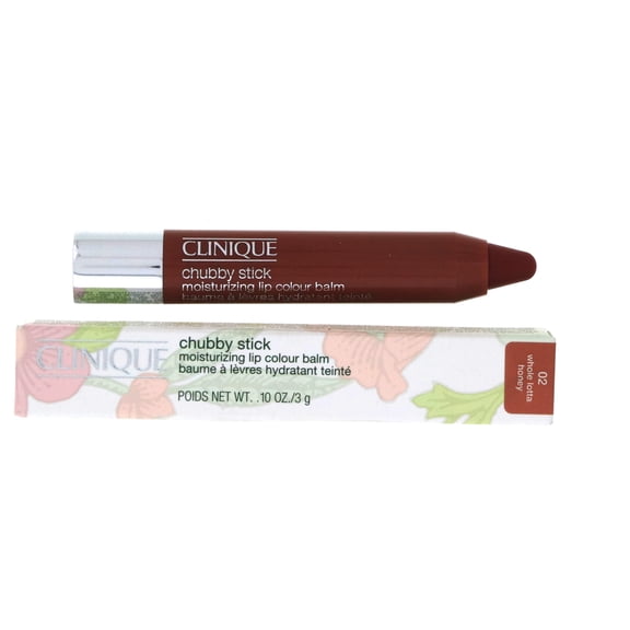 Clinique Chubby Stick Moisturizing Lip Colour Balm, #02 Whole Lotta Honey, 0.1 oz