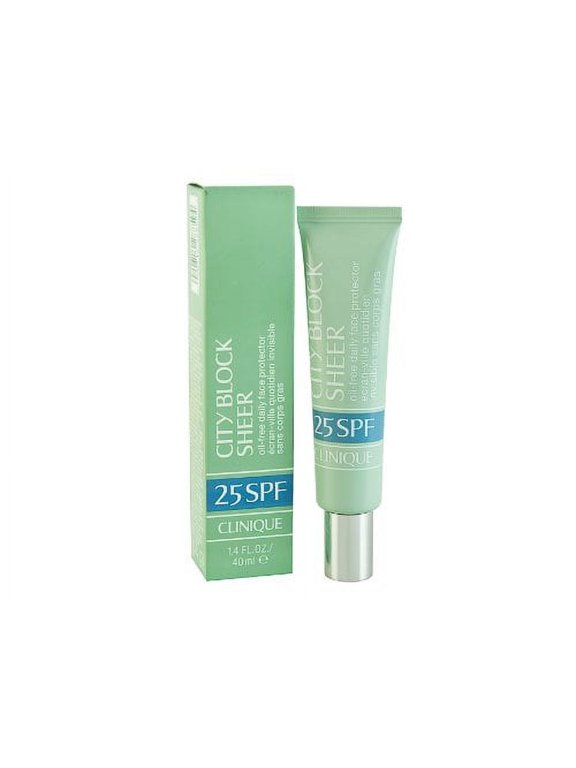 City Block Sheer SPF 25 Oil Free Daily Face Protector for Dry and Oily Skin, 1.4 oz
