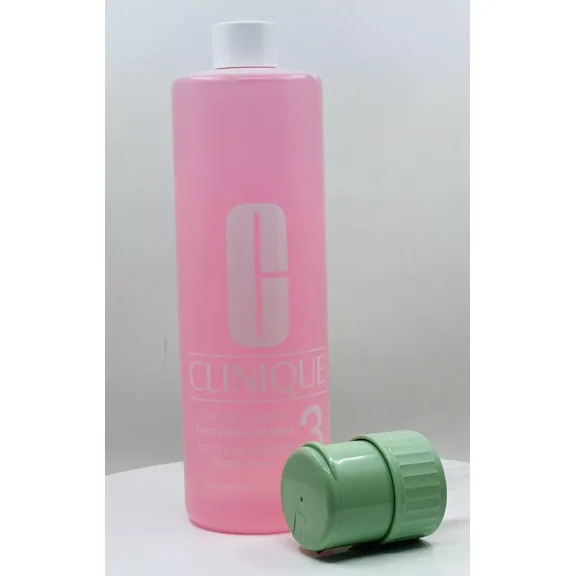 Clinique Clarifying Lotion 3 Twice A Day Exfoliator Face Lotion Toner with Pump, For Combination Oilyn Skin, 16.5 oz/487 ml Jumbo Size