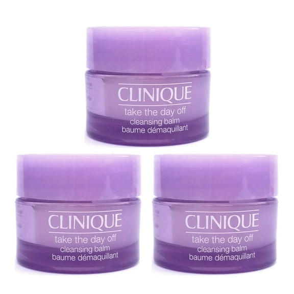 Clinique, Cleanser Take The Day Off Cleansing Balm, Regular, 0.5oz/15ml, Pack of 3
